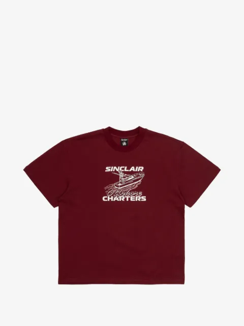 Sinclair boat print short sleeve T-shirt