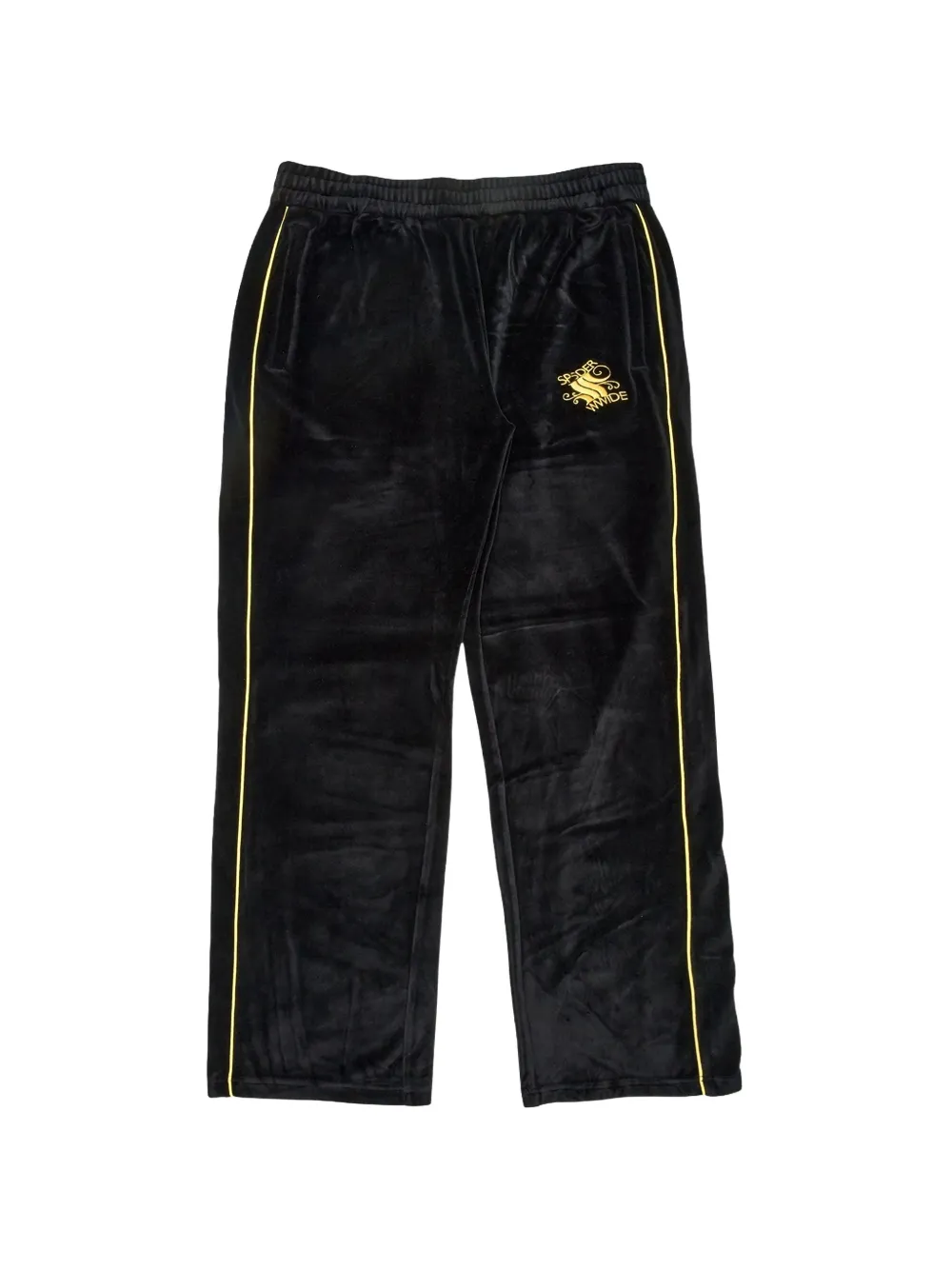 SP5DER Outline velour track pants - Nero
