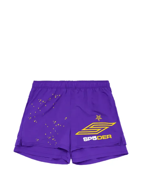 SP5DER logo-detail shorts