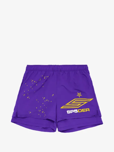 SP5DER logo-detail shorts