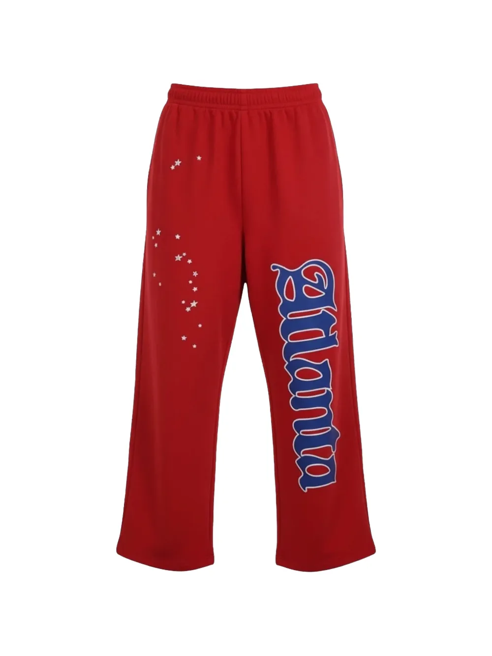 SP5DER atlanta-print track pants - Rosso