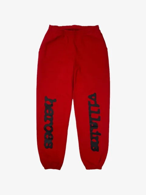 SP5DER x Metro Boomin Heroes x Villains LA Exclusive elasticated cuffs track pants