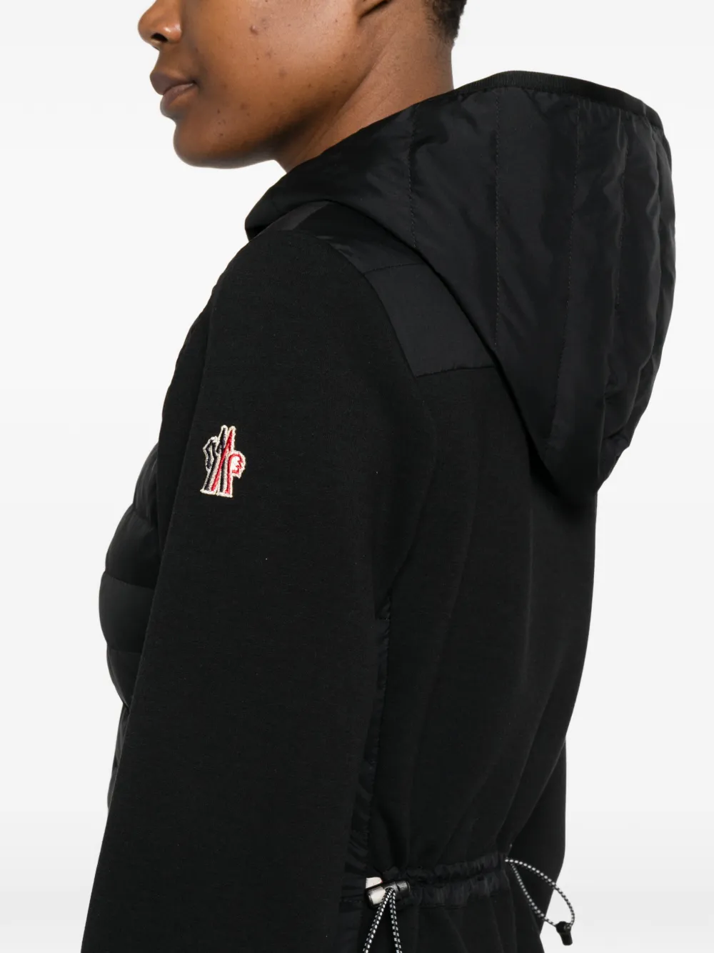 Moncler Grenoble Vest met capuchon Zwart