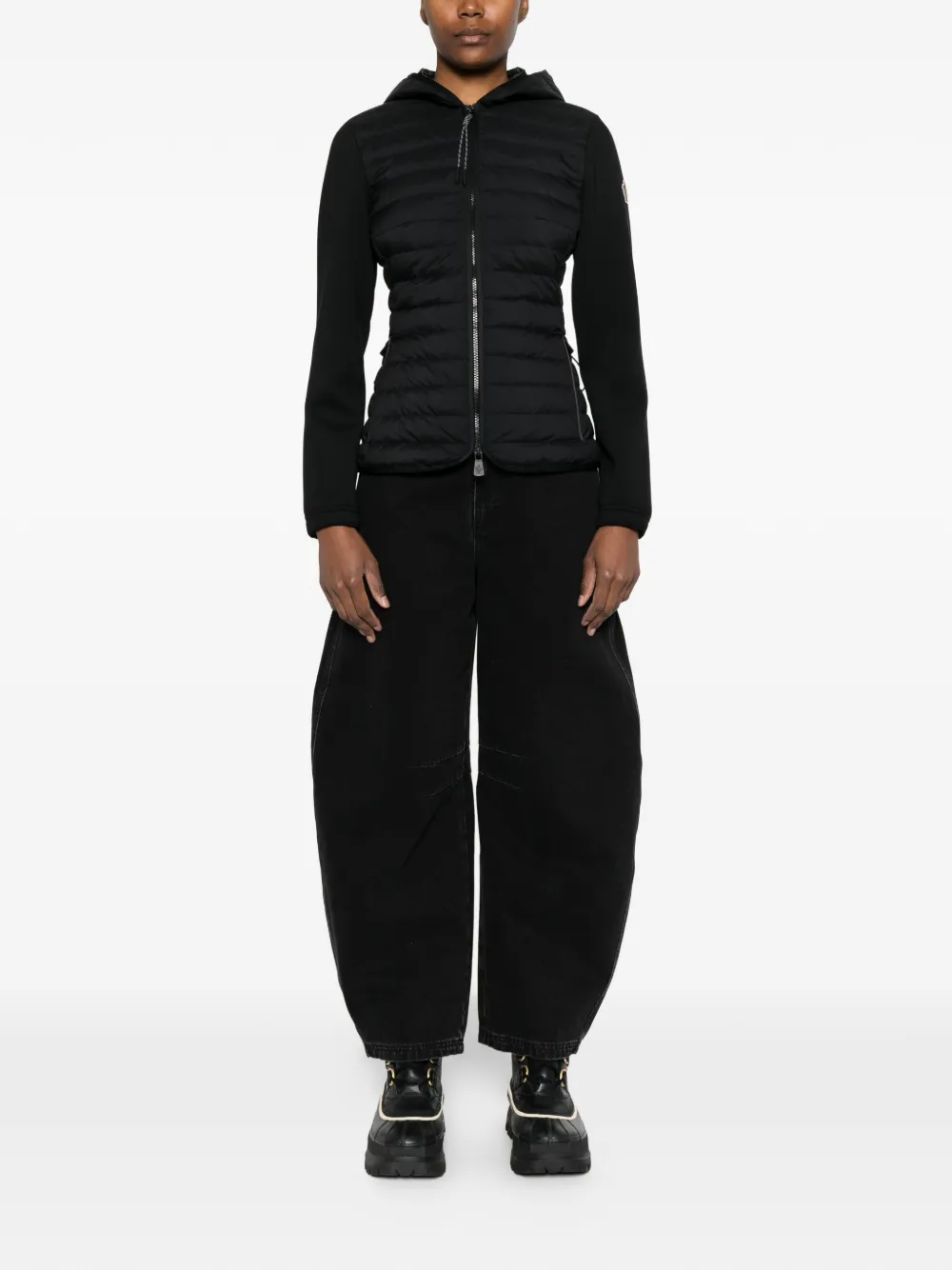 Moncler Grenoble Vest met capuchon Zwart