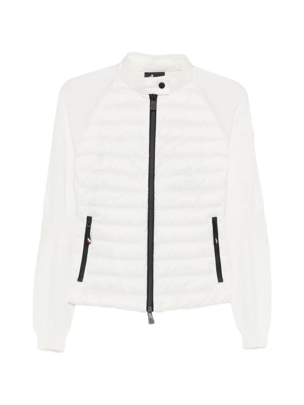 Moncler Grenoble Vest met rits en gewatteerde voorkant Wit