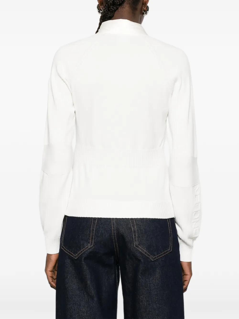 Moncler Grenoble Vest met rits en gewatteerde voorkant Wit