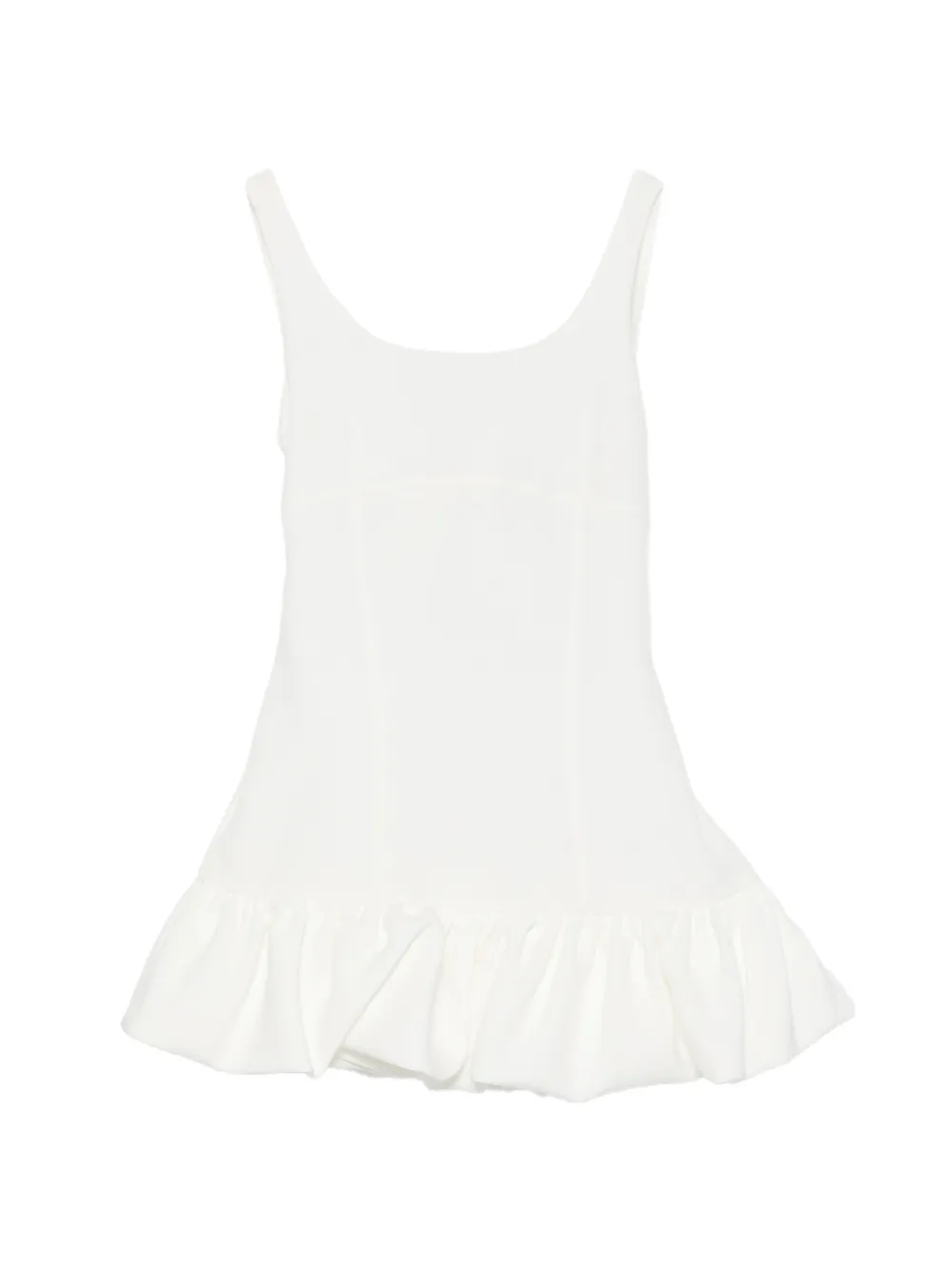 Miss Grant Kids ruffled dress - Bianco