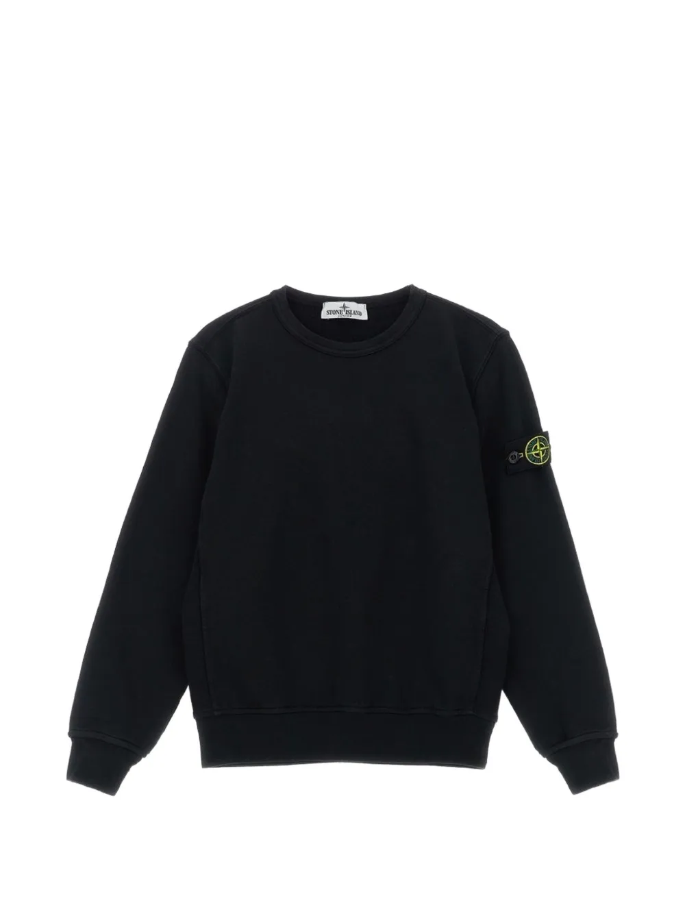 Stone Island Junior logo-patch sweatshirt - Nero