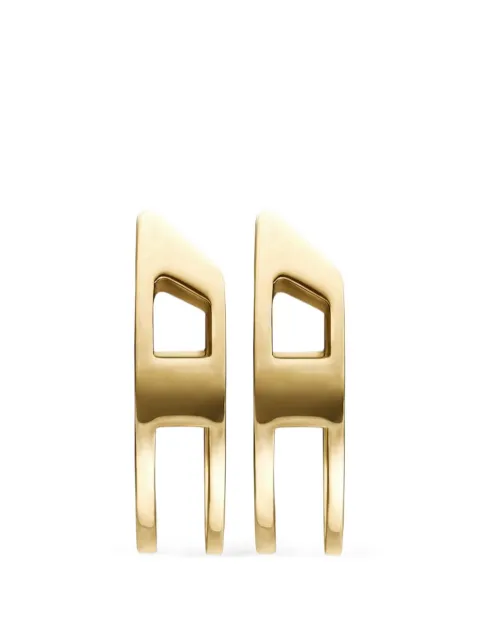Diesel Oval-D hoop earrings