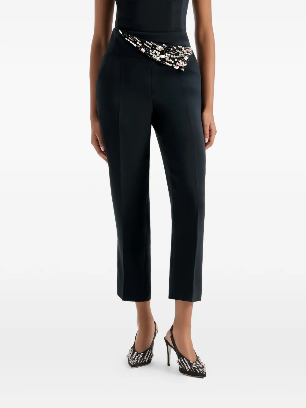 Genny Verfraaide broek Zwart