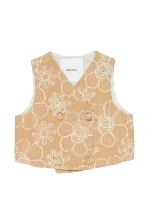 Miss Grant Kids floral button vest