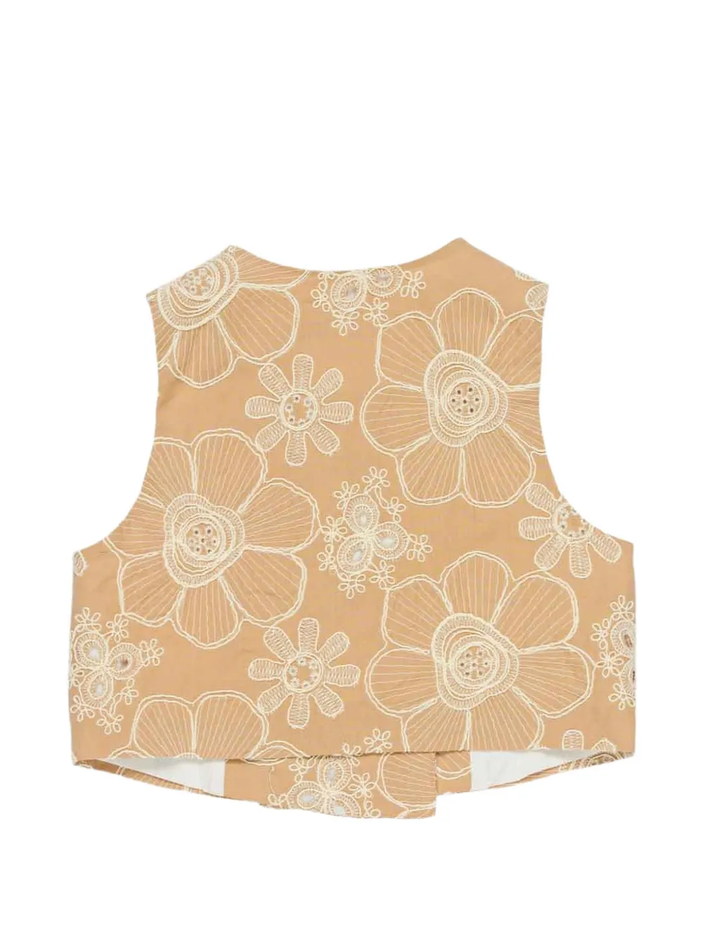 Floral Button Vest