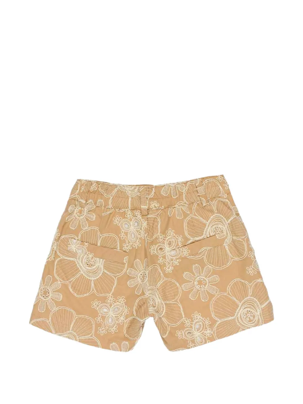  Miss Grant Kids Floral Shorts - Neutrals 