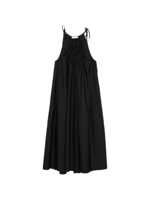 Co tie-straps gathered maxi dress