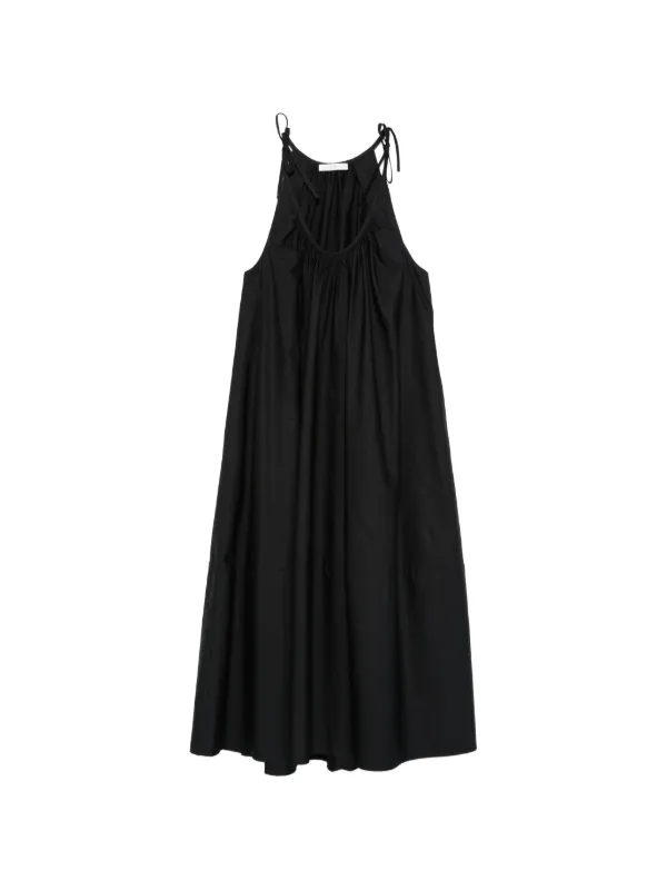 Co タイストラップ ギャザーマキシドレス | ブラック | FARFETCH JP