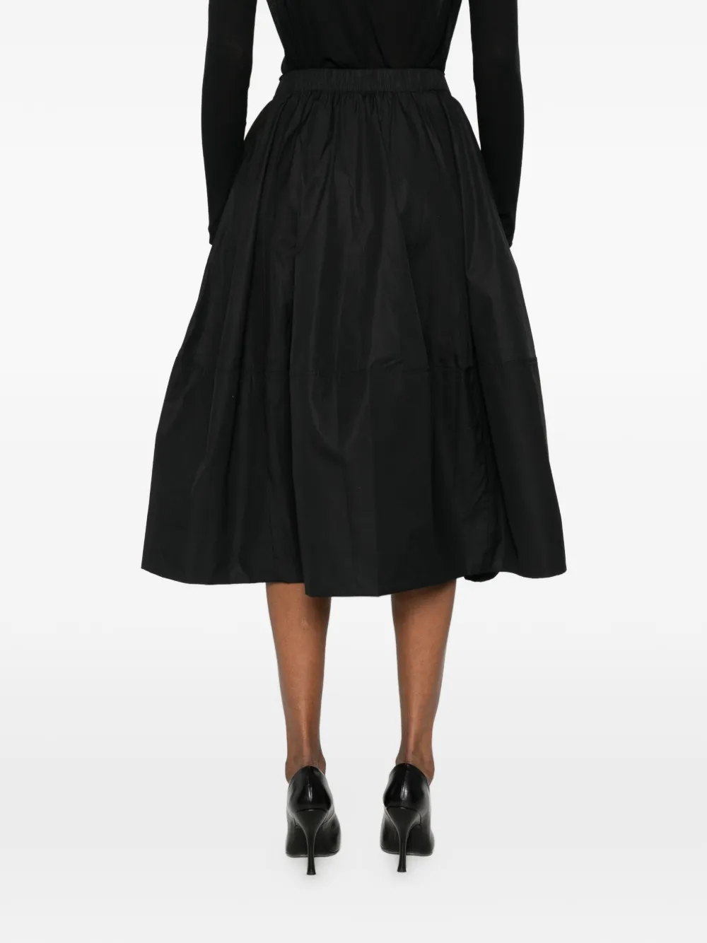 Bubble A-Line Midi Skirt
