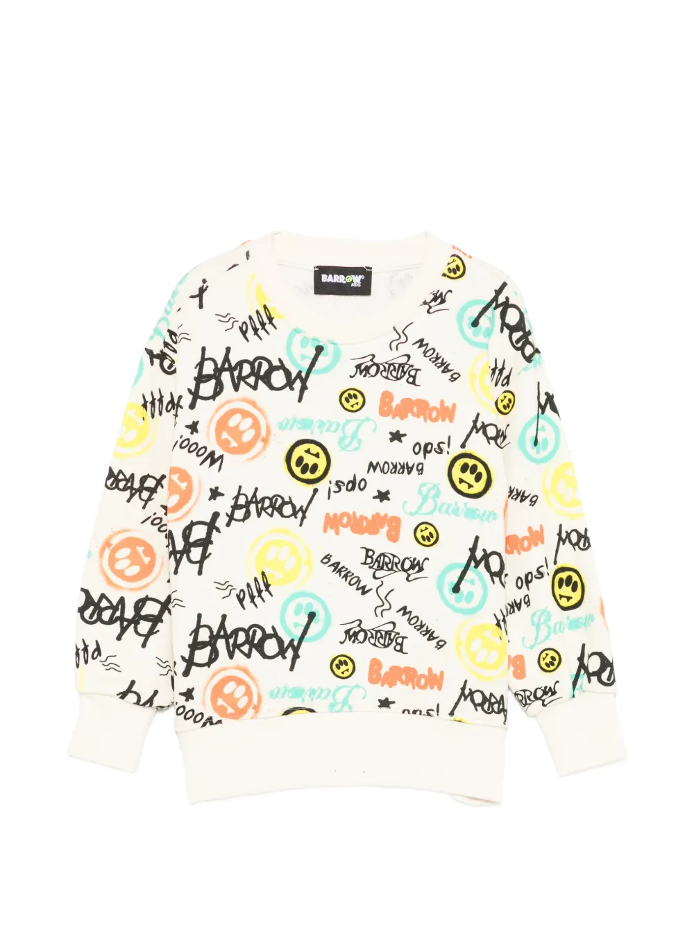 Barrow kids printed sweatshirt - Toni neutri