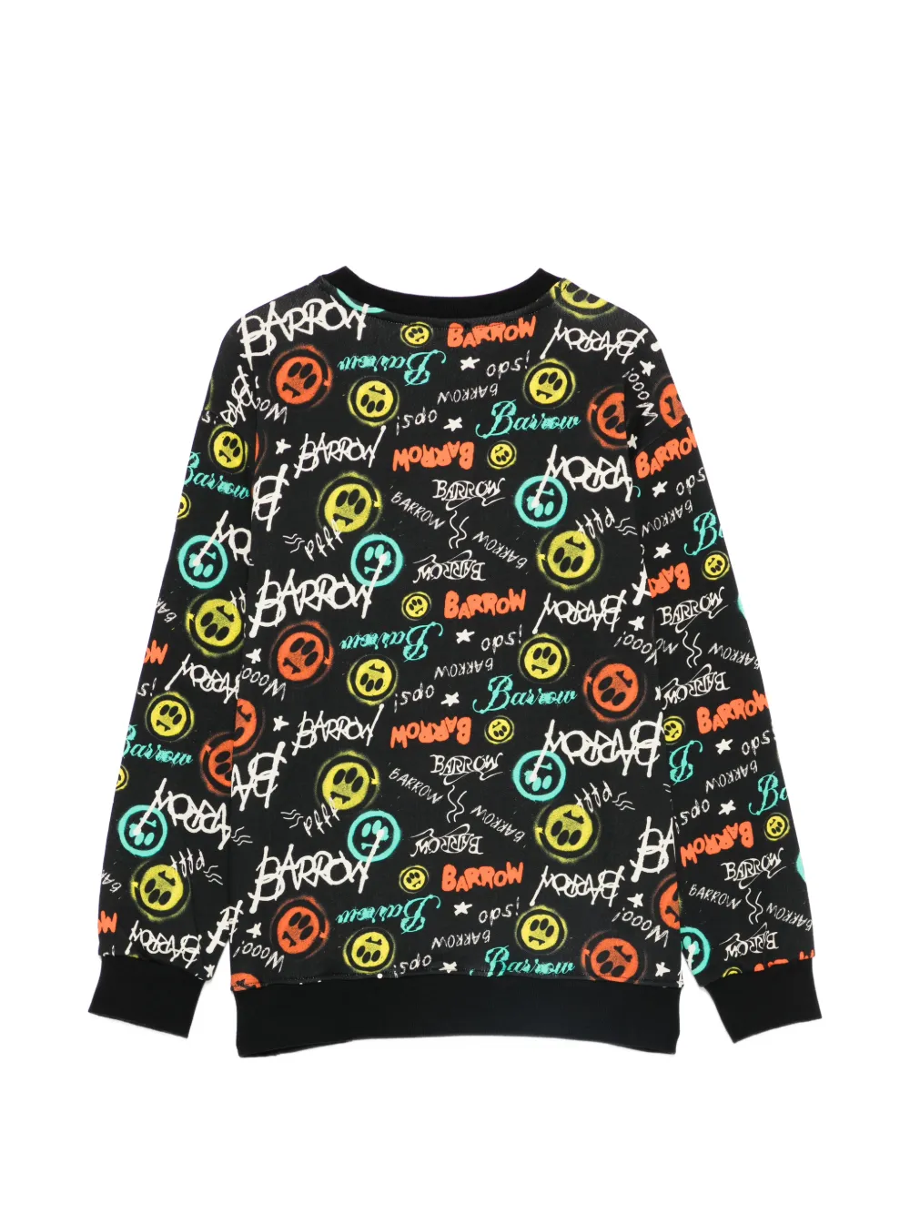 Barrow kids Sweater met grafische print Zwart