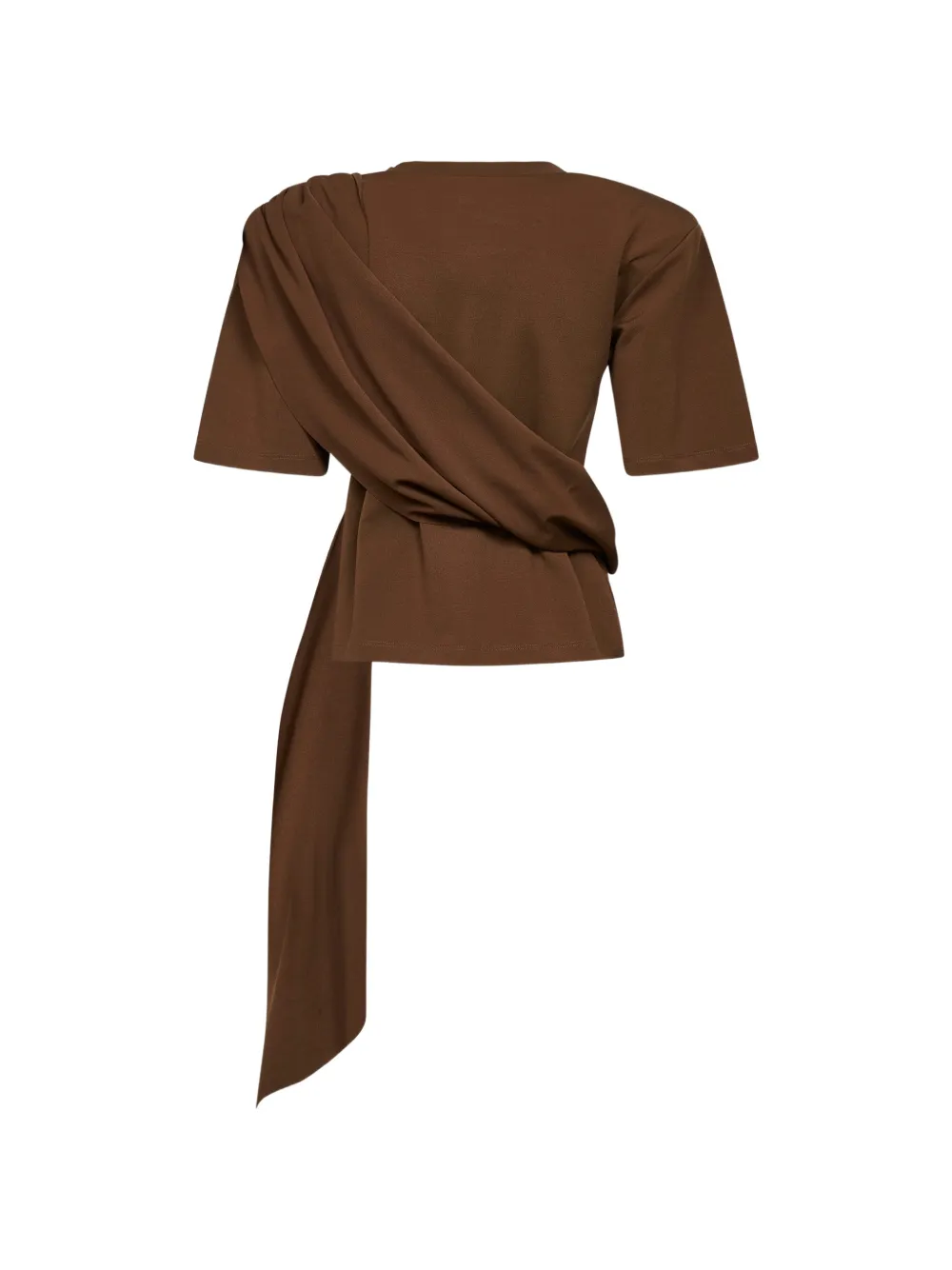  Giuseppe Di Morabito Feather-detail T-shirt - Brown 