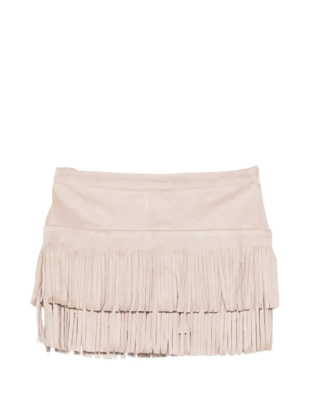 Miss Grant Kids fringed-detail shorts - Toni neutri