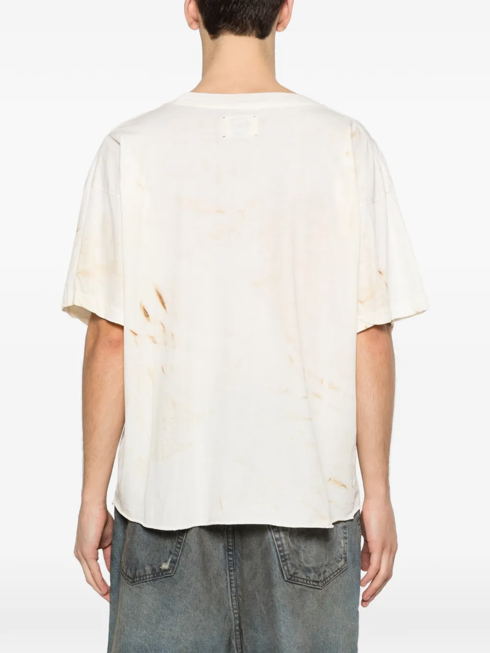 ERCOLE STUDIO T-shirt met print Beige