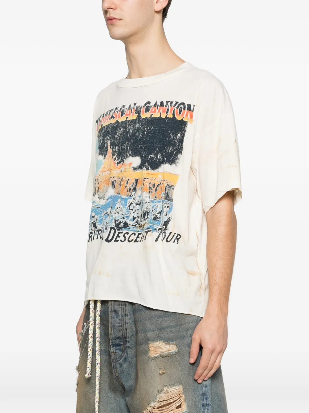  Ercole Studio Printed T-shirt - Neutrals 