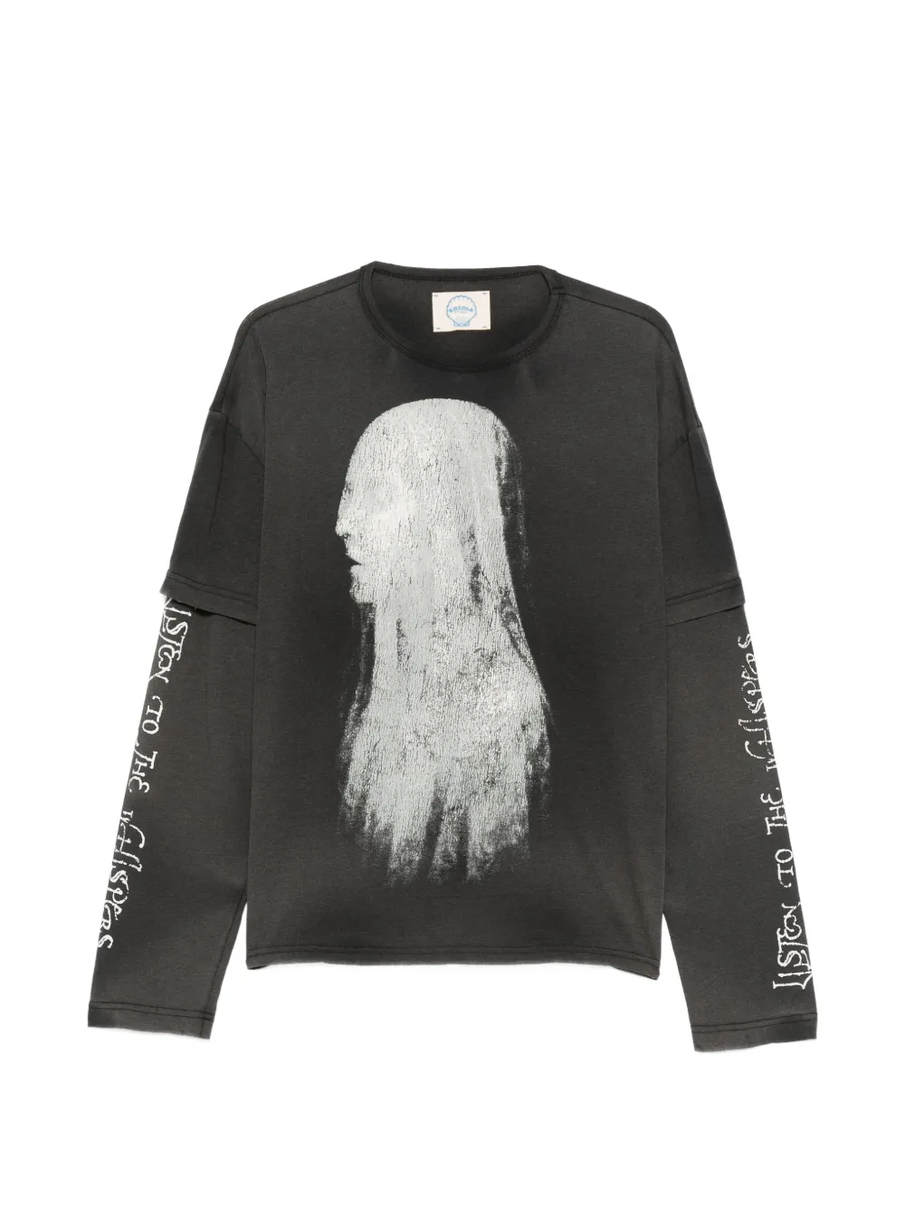 ERCOLE STUDIO graphic-print long-sleeve T-shirt - Nero