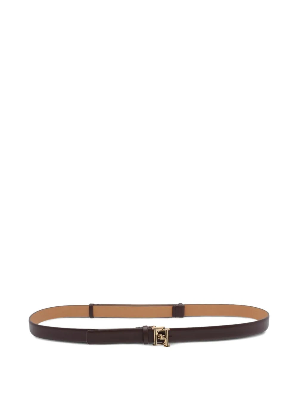 Elisabetta Franchi logo-buckle belt - Marrone