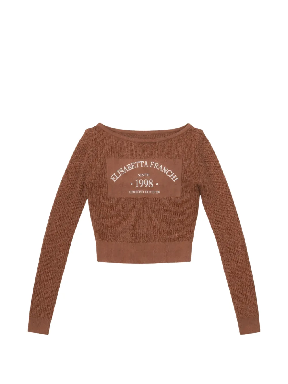 Elisabetta Franchi long-sleeve sweater - Marrone