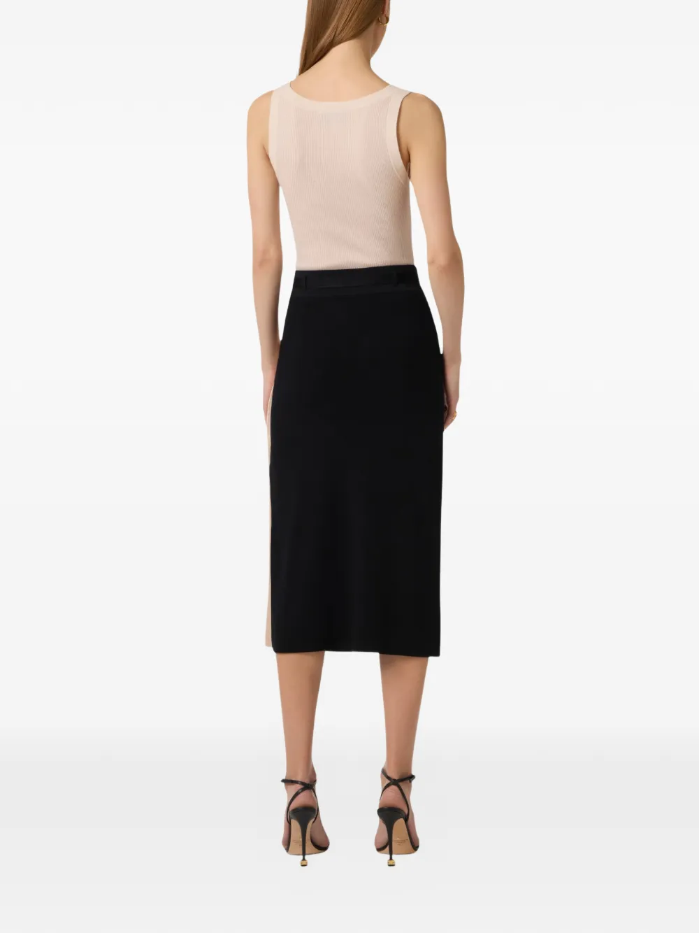  Elisabetta Franchi Ribbed-knit Tank Top - Neutrals 