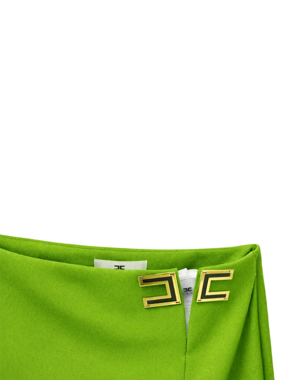 Elisabetta Franchi Midi-rok met gesp Groen