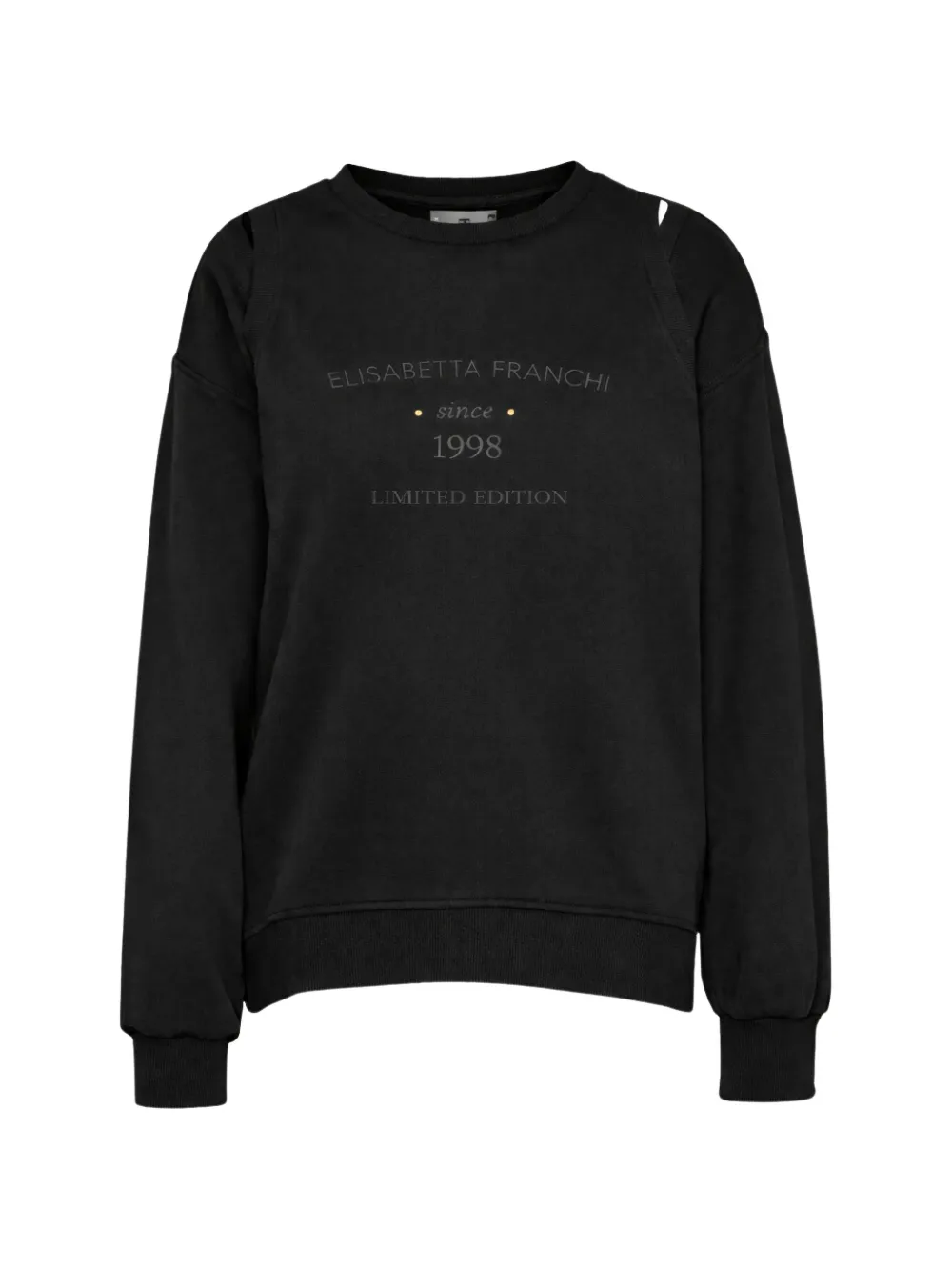 Elisabetta Franchi crew-neck sweatshirt - Nero