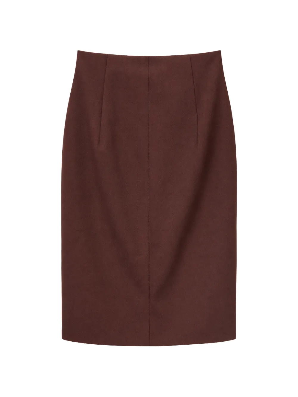  Elisabetta Franchi Buckle Slit Midi Skirt - Brown 