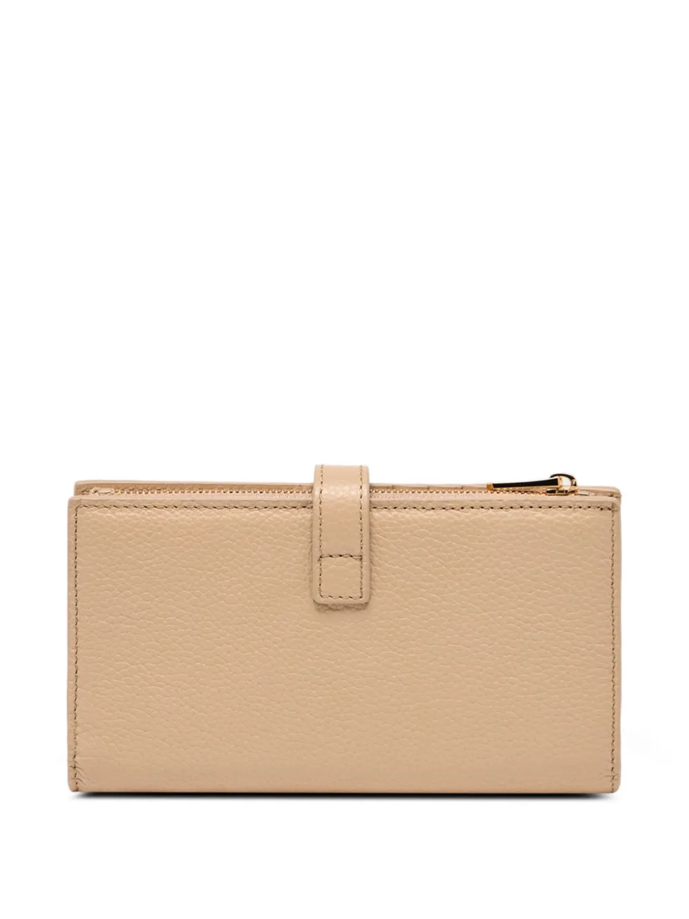  Bally Lock Grained-leather Wallet - Neutrals 
