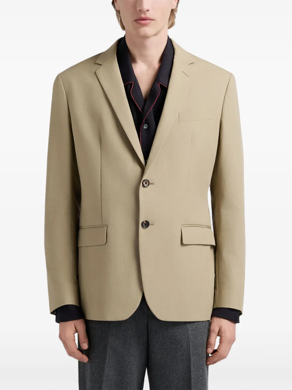 Bally buttoned cotton blazer | neutro | Image 1