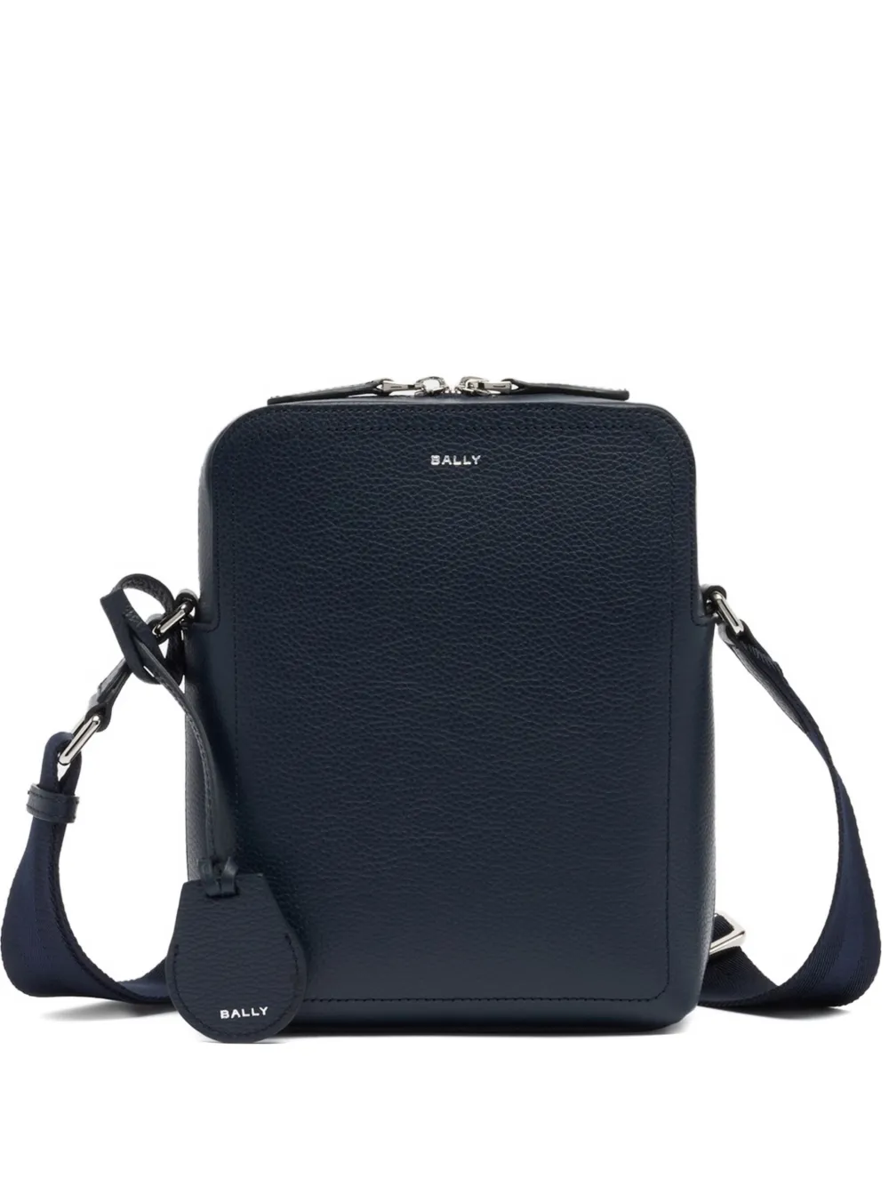 Bally grained-leather messenger bag - Blu