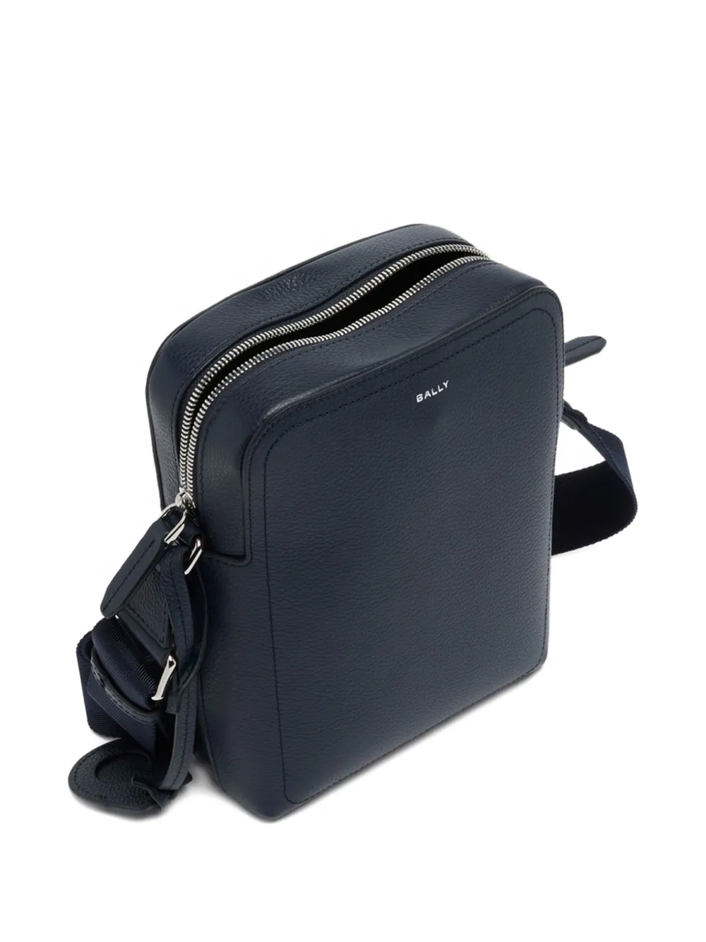  Bally Grained-leather Messenger Bag - Blue 