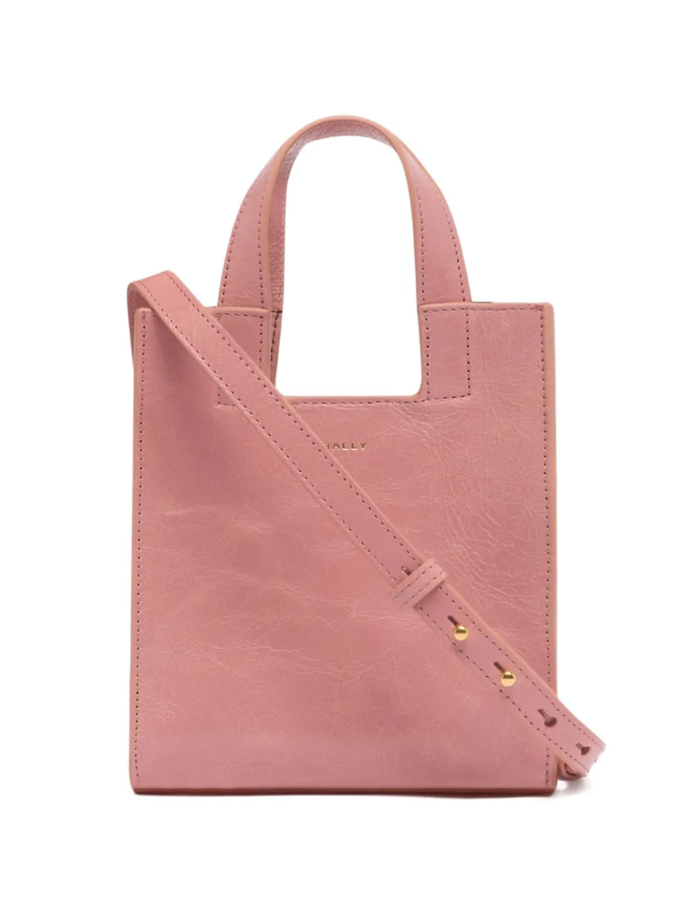 Bally small leather tote bag - Rosa
