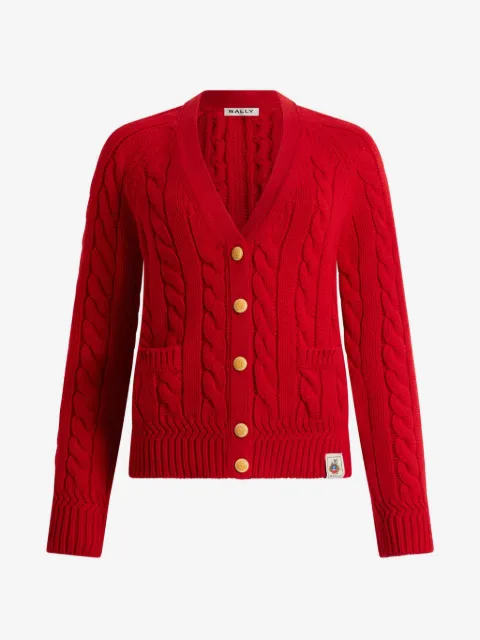 Bally cable-knit buttoned cardigan
