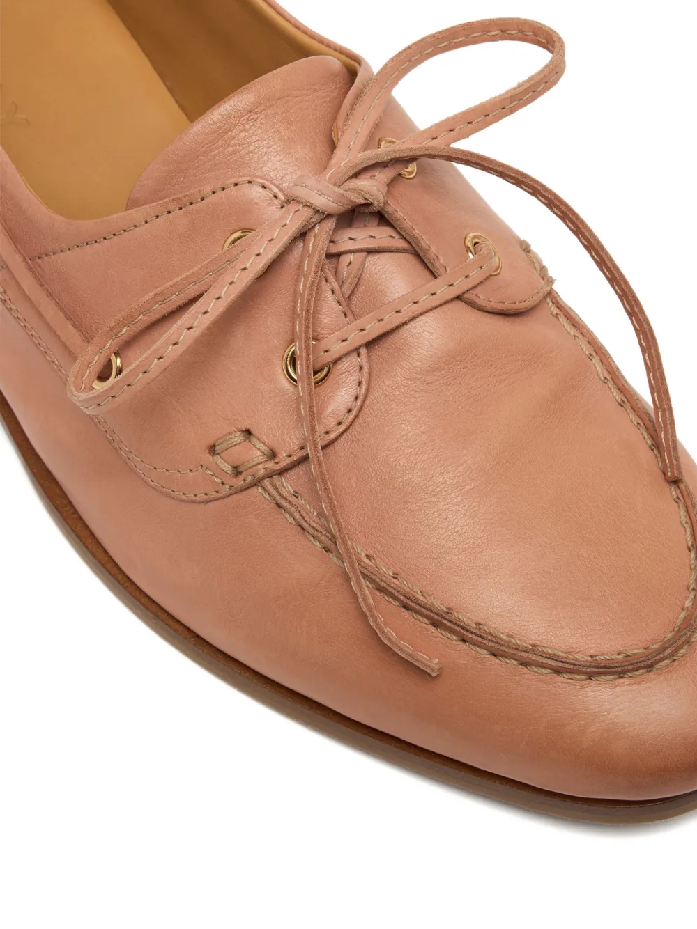 Bally Plume leather loafers Roze