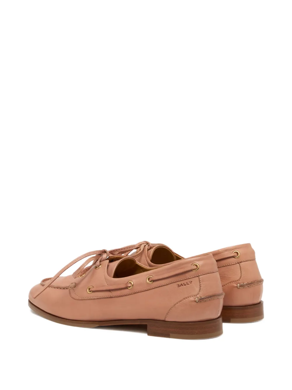 Bally Plume leather loafers Roze