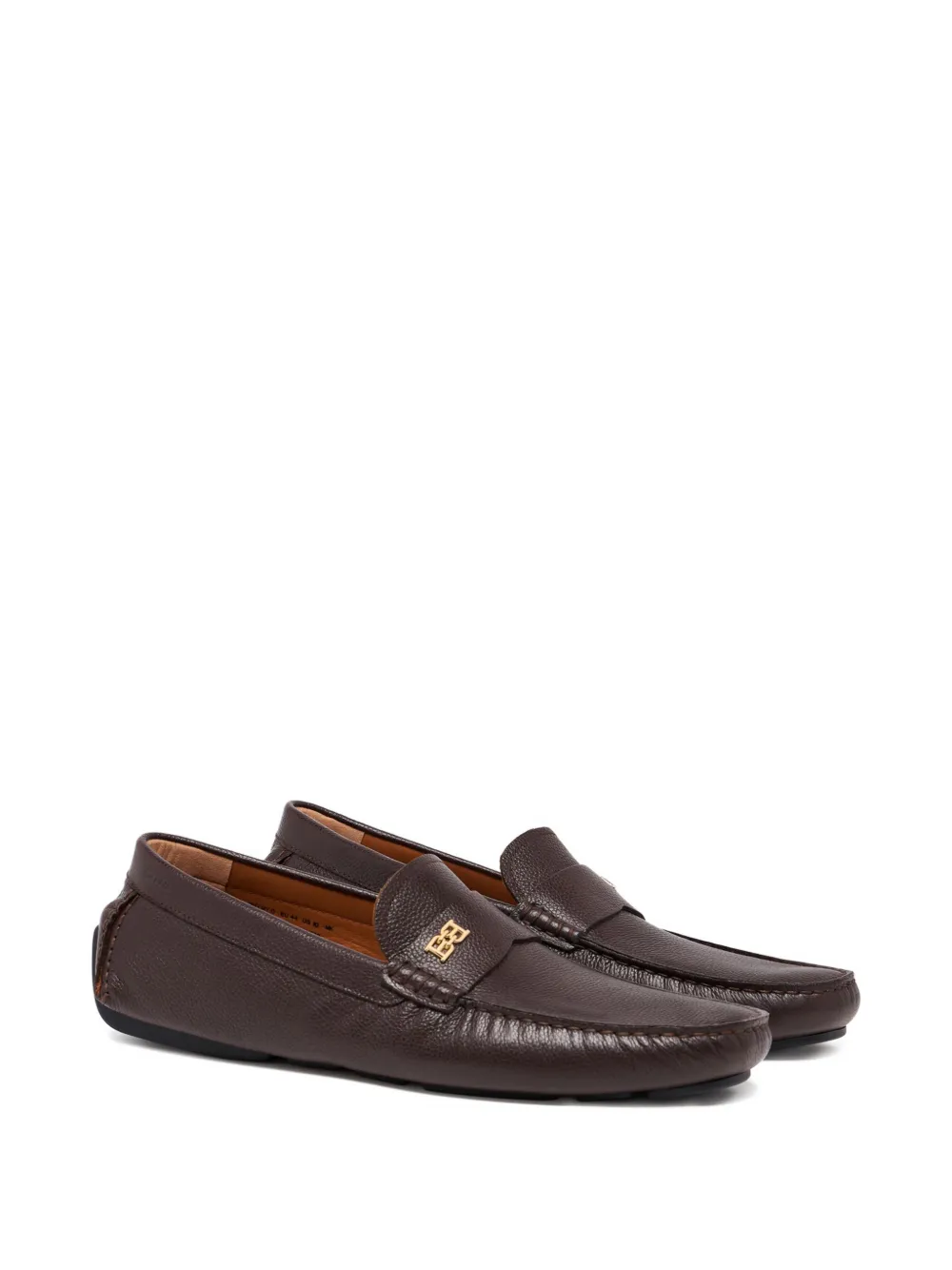 Bally buckle grained-leather loafers Bruin