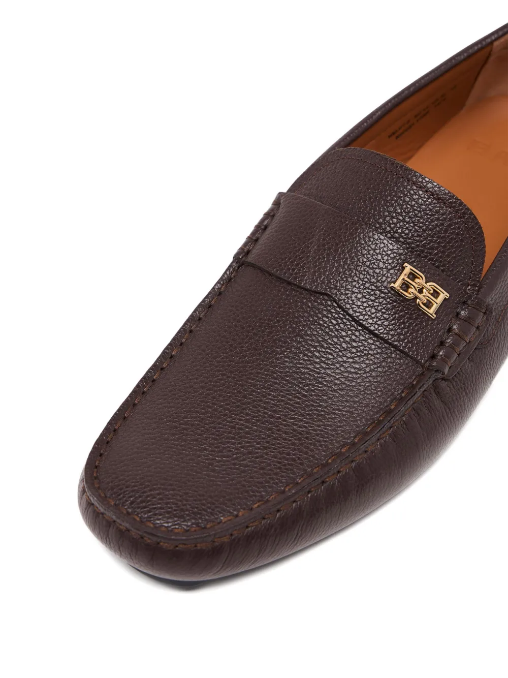 Bally buckle grained-leather loafers Bruin
