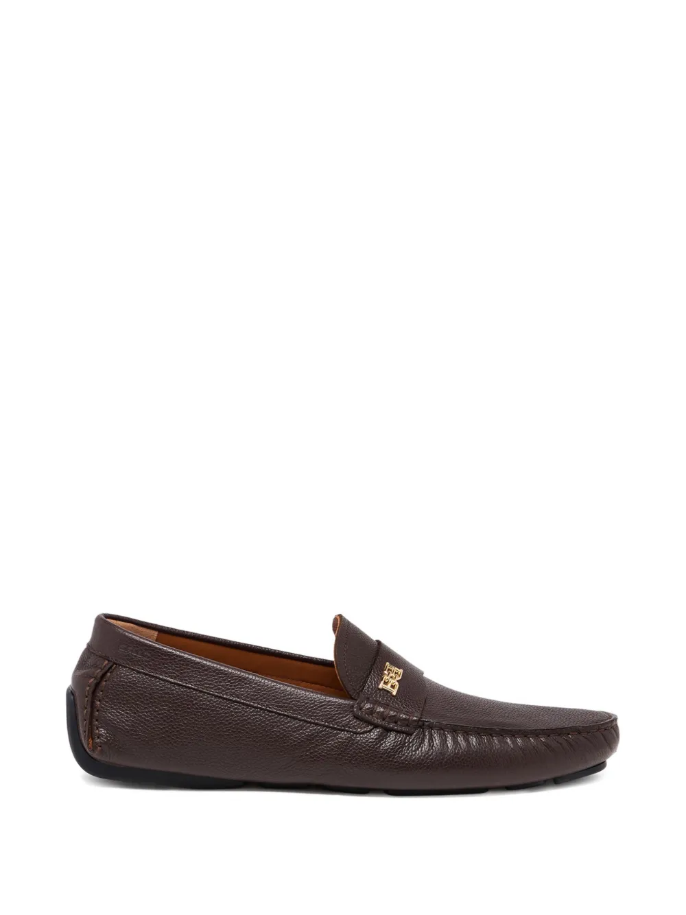 Bally buckle grained-leather loafers Bruin