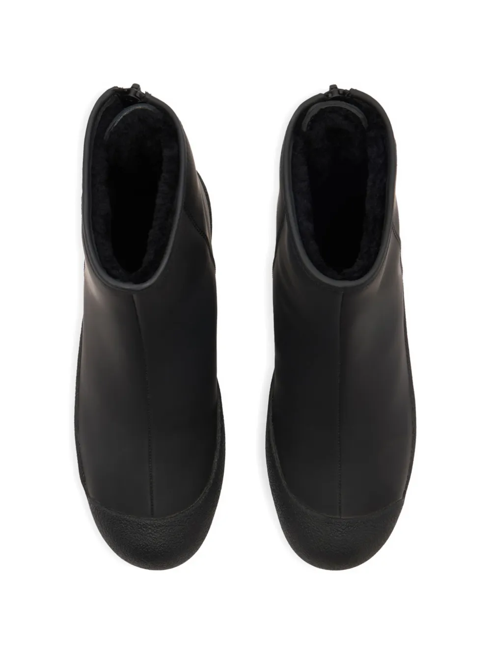 Bally Leren laarzen met rits Zwart