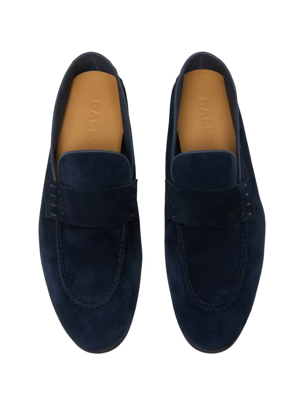 Bally Elios suède loafers Blauw