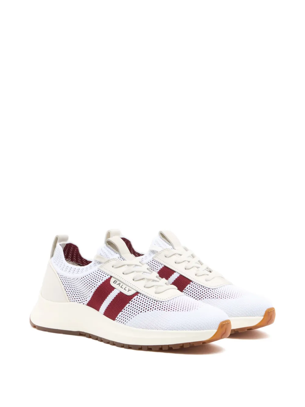 Bally outline striped sneakers Wit