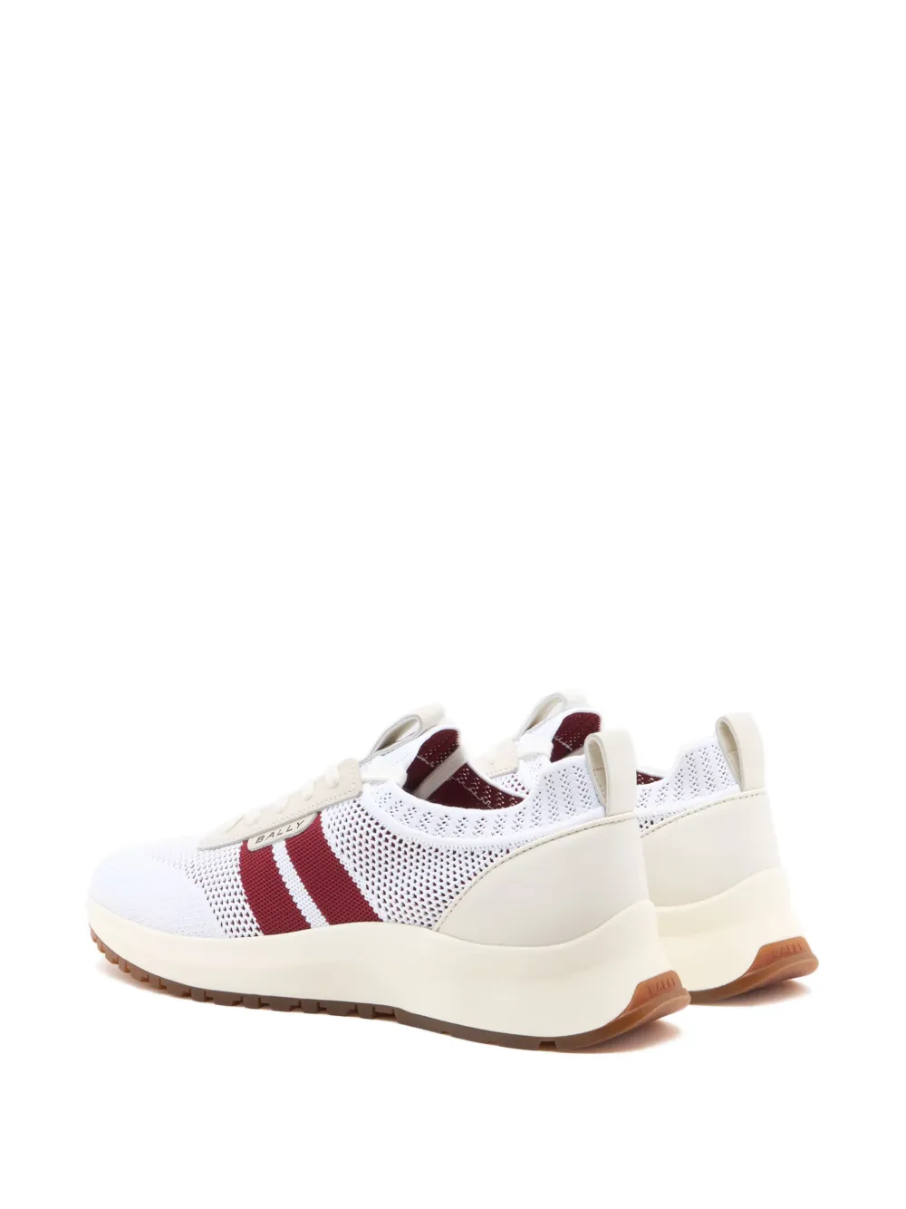 Bally outline striped sneakers Wit