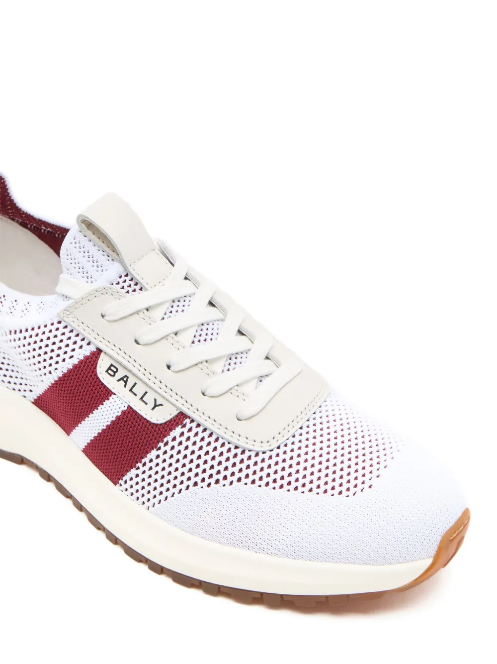 Bally outline striped sneakers Wit