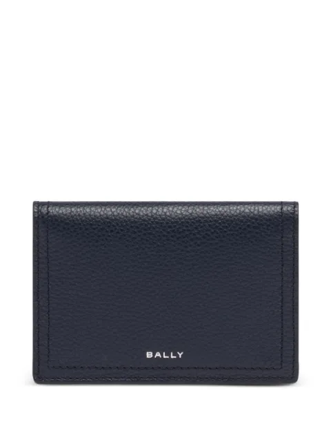 Bally grained-leather card holder
